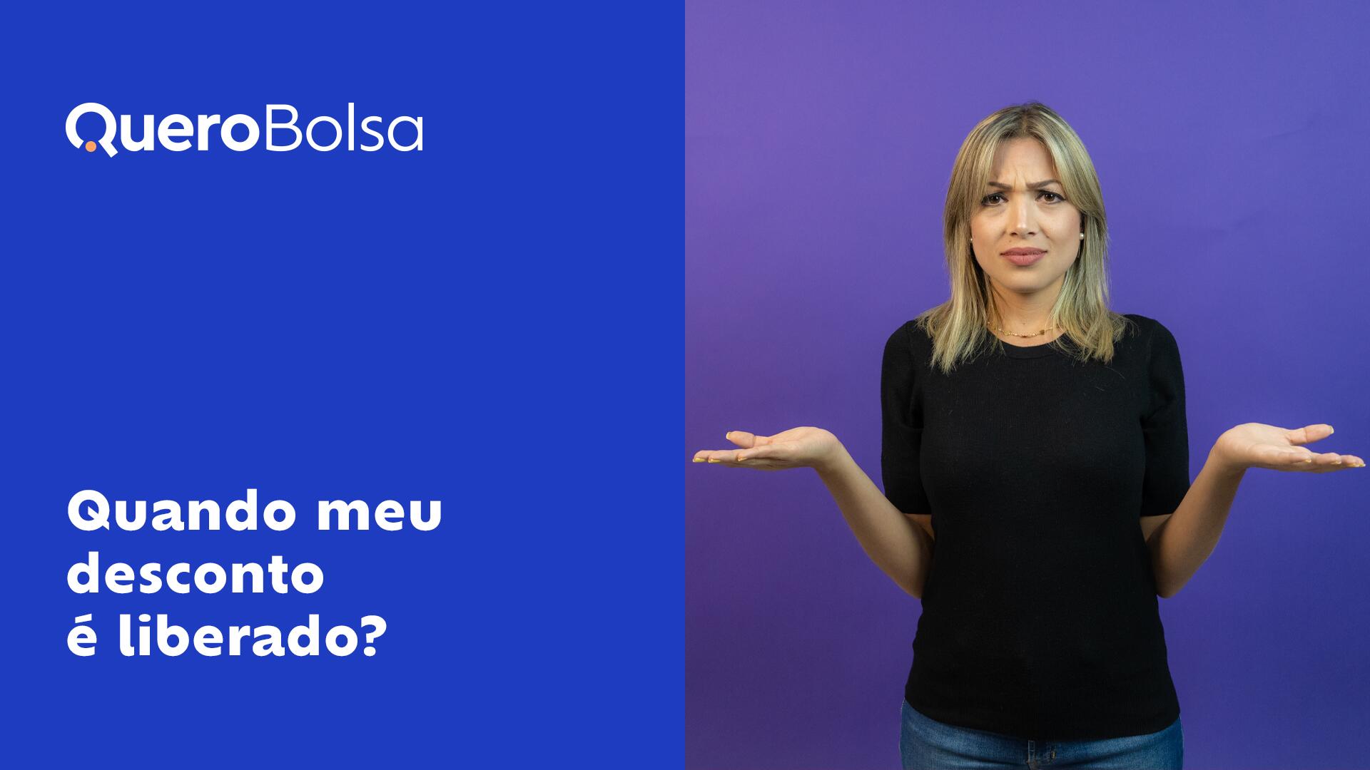 Quando meu desconto estará disponível na faculdade?