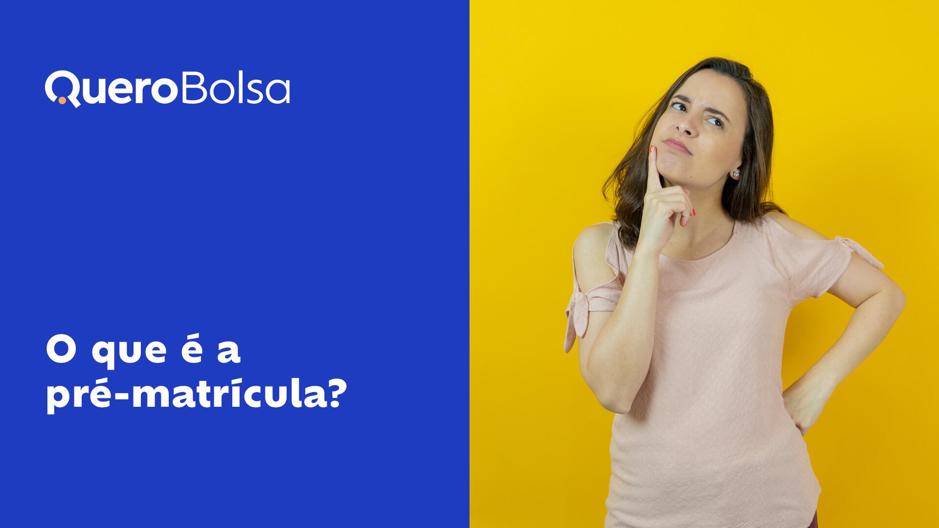 O que é a pré-matrícula?